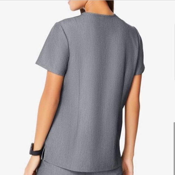 Figs Catarina One Pocket Shirt Scrub Top Gray - Picture 4 of 12